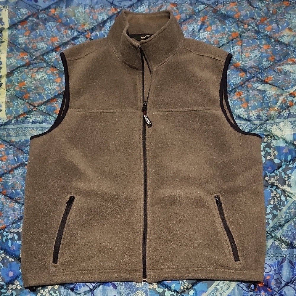 Eddie Bauer Men's Tan Fleece Vest